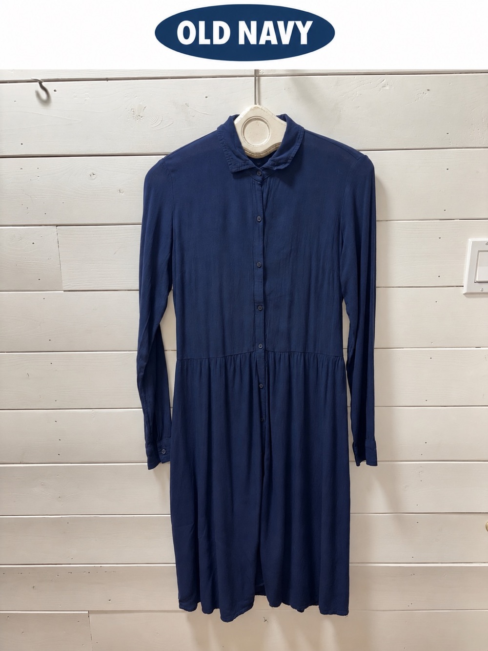 OLD NAVY – Navy Blue Shirt Dress – Size M
